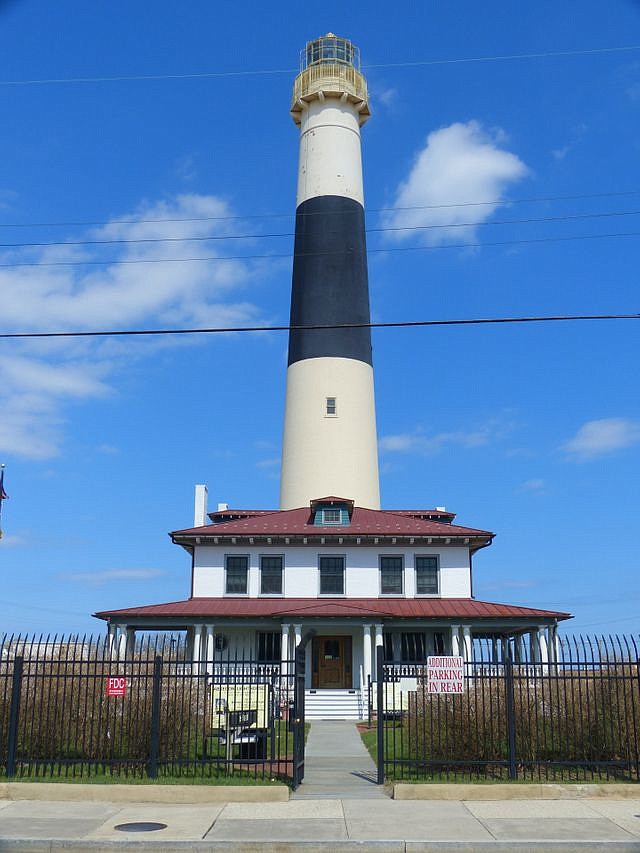 Absecon Lighthouse on Rhode Island Ave. in the Atlantic City inlet area.