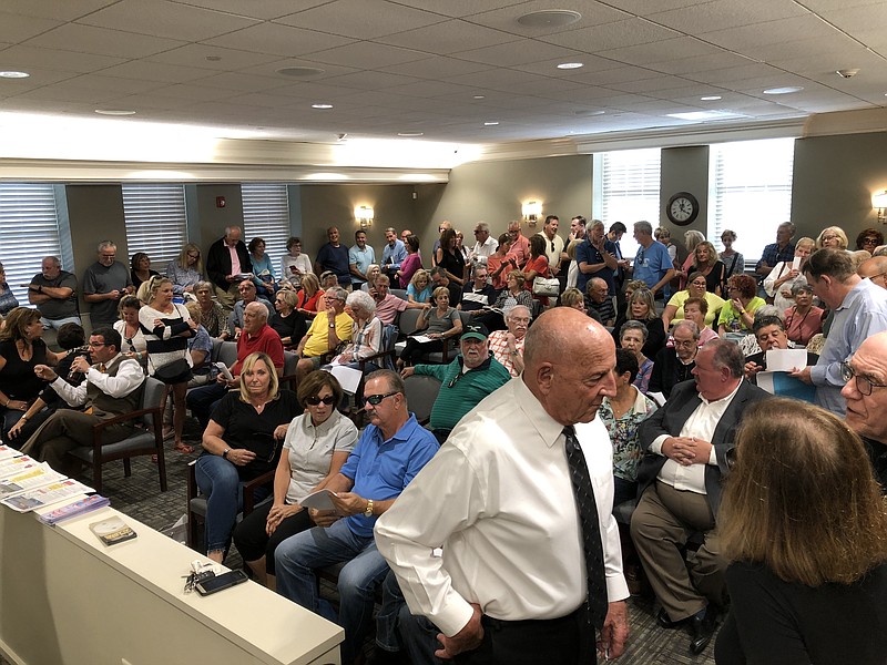 Property owners pack the Margate Board of Commissioners meeting, Sept. 20.