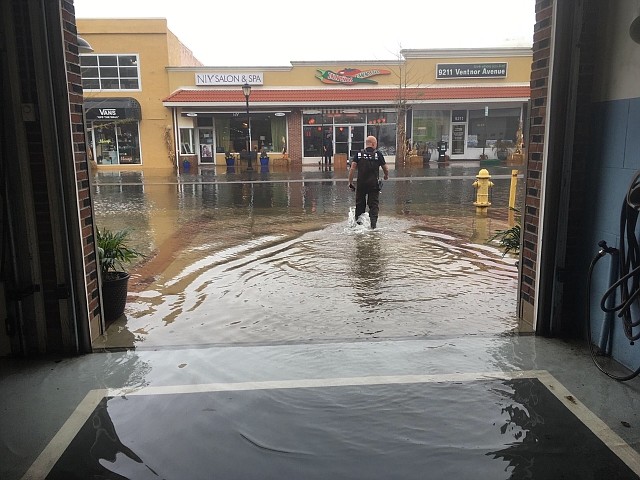 A storm in 2017 caused moderate flooding in Margate.