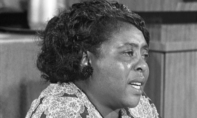 Civil Rights activist Fannie Lou Hamer.