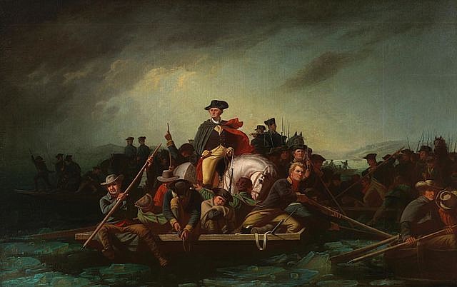 Washington Crossing the Delaware (1871), by George Caleb Bingham.