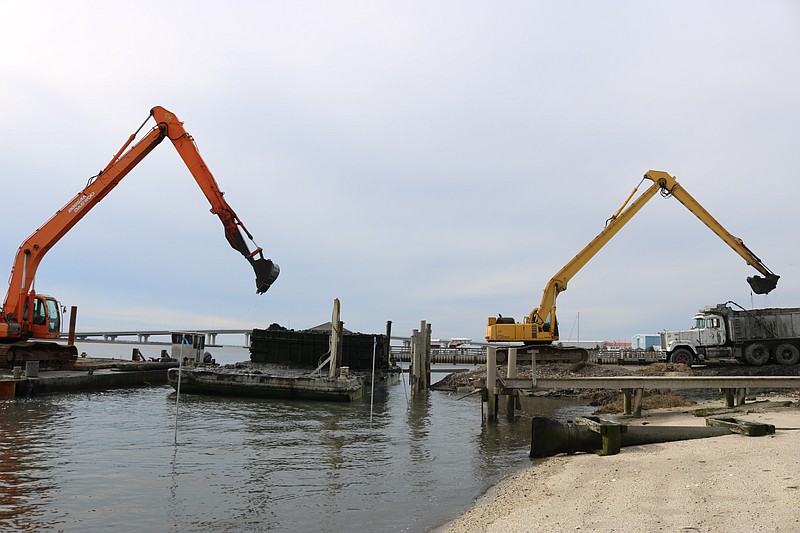 Maddy Vitale/Somers Point dredged the bay in 2019 to create a new marina.