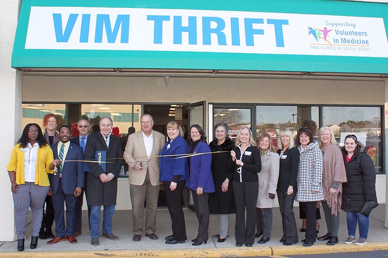 Volunteers in Medicine and public officials cut the ribbon on the new Thrift Store that opened Jan. 26 in the Produce Junction Plaza shopping center.