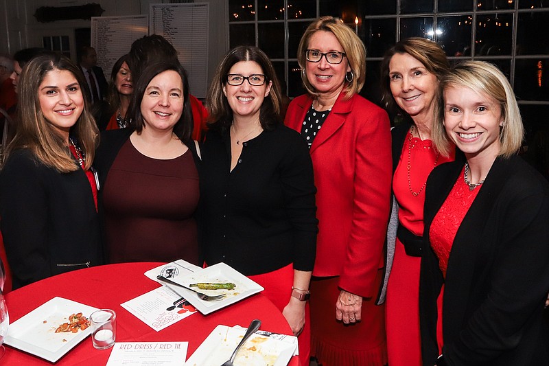 From left, Elijah Kohli, administrative fellow, Strategic Planning; Christine Hayek, senior director of operations, AtlantiCare Physicians Group; Robyn Boniewicz, assistant vice president, Urgent Care Service Line; Terri Schieder, senior vice president, Population Health; Ellen Wolownik, assistant vice president, Population Health; and Ashley Harris, executive assistant to senior vice president, Population Health. 