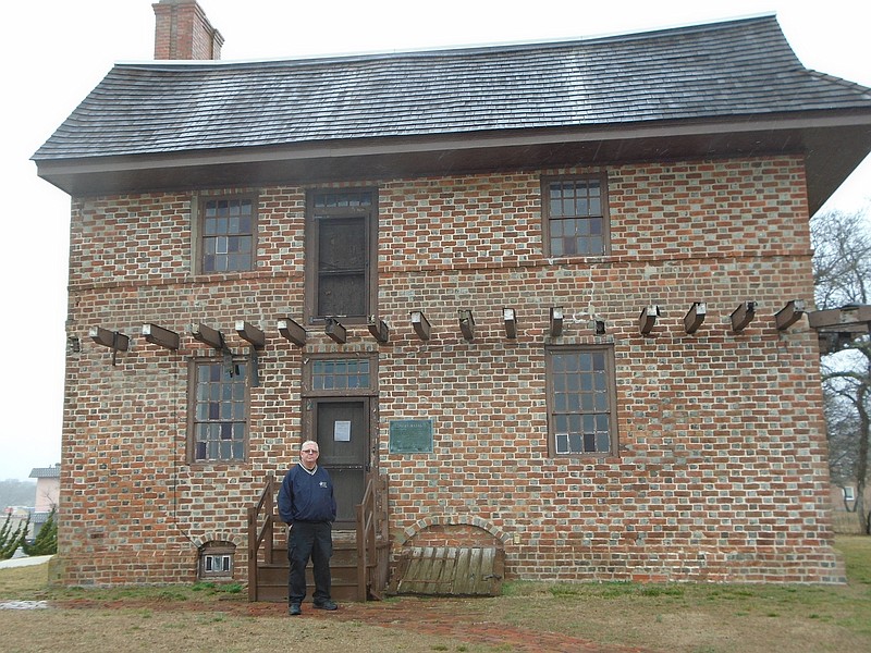 Somers Point Mayor Jack Glasser stands in front of the Somers Mansion.
