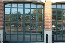 See-through firehouse doors are recommended.