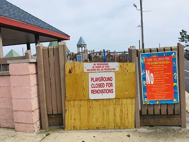 CSure Children's Park is closed for repairs.