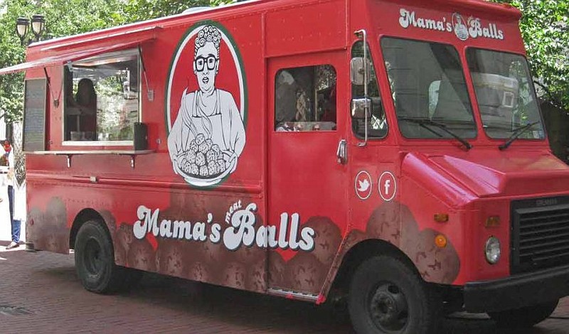 Mama's Balls food truck.