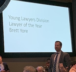 Atlantic County Assistant Proscutor Brett Yore was recognized by the New Jersey Bar Association.