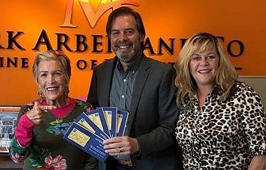 From left, Marsha Galespie of Ventnor, Mark Arbeit of Margate and The Arc's Director of Development Mary Ruley Moyer of Brigantine.