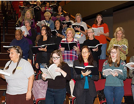 sTOCKTON/Community members practice for Handel's 'Messiah."