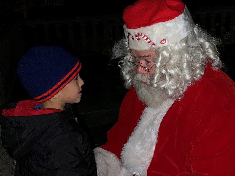 Santa listens to childhood wishes.