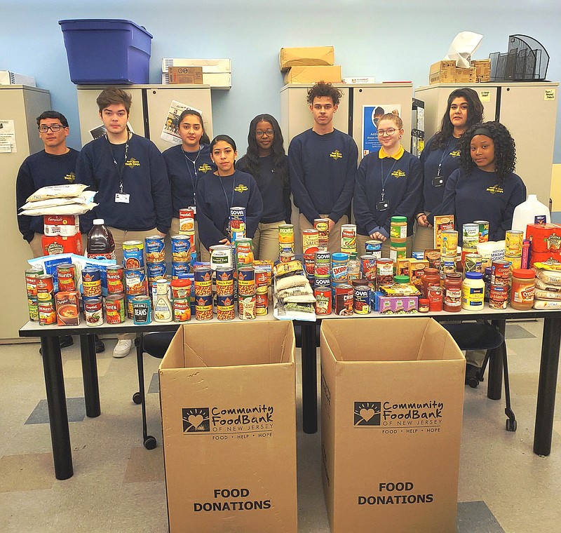 The NJ Youth Corps share the bounty.