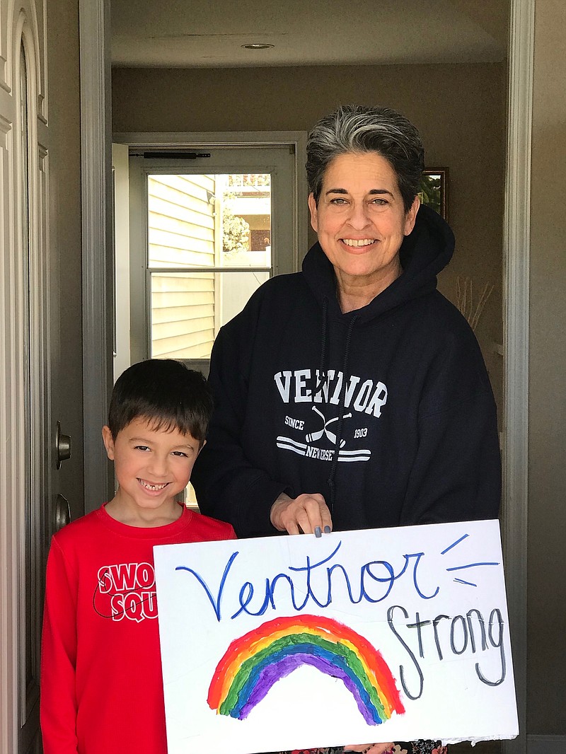 Ventnor Mayor Beth Holtzman and her grandson Enzo.