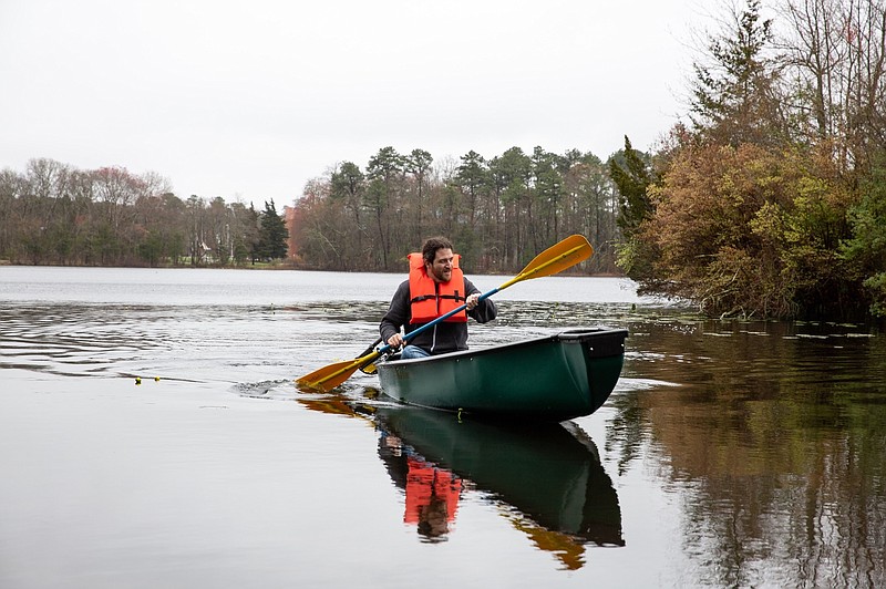 Aaron Stoler on Lake Fred