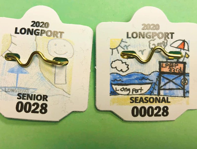 Longport's 2020 beach tags were designed Emma Franzosa, who designed the seasonal tag and Michael DiGiovanni who designed the senior tag.