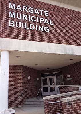 The Margate Municipal Building is located at 9001 Winchester Ave.