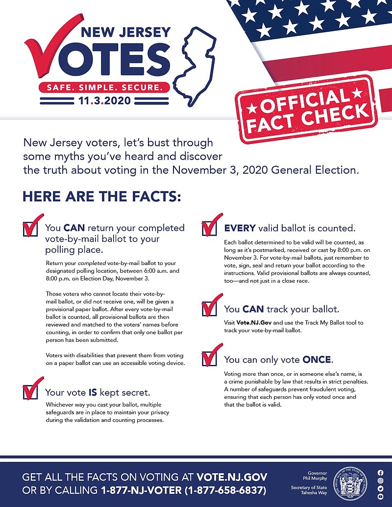 Get the facts about voting in New Jersey.