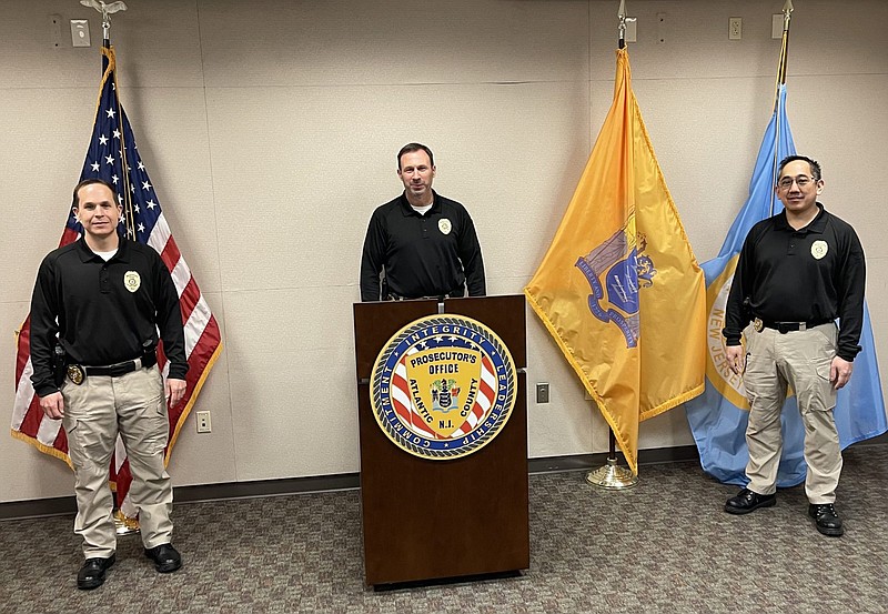 Three members of the Atlantic County Prosecutor's Officer receive command executive certification.