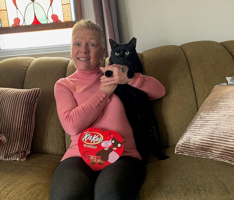 Val Gerner and her Valentine's Day sweetie, fur baby Tucker.