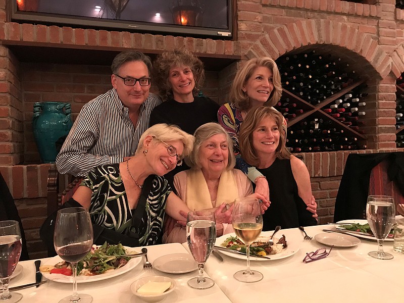 Gravitz Family Photo/Joan Gravitz, seated center, and her children, clockwise from top left, Robert, Adele and Debbie (standing) Janet and Judy.