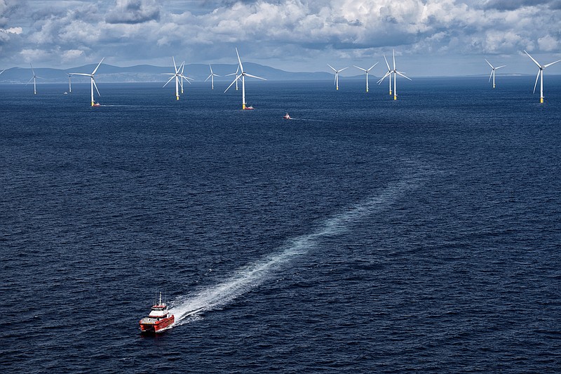 ORSTED/These wind turbines off the coast of the United Kingdom are similar to what Orsted is proposing off the South Jersey coast from Atlantic City to Stone Harbor.