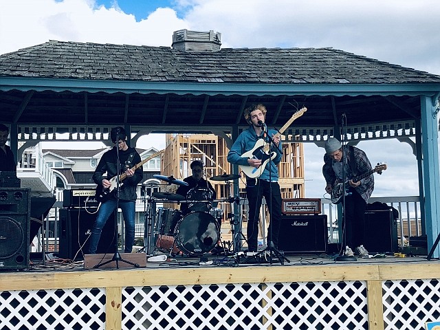 File/A band plays during Ventnor's Summer Beach Jam.