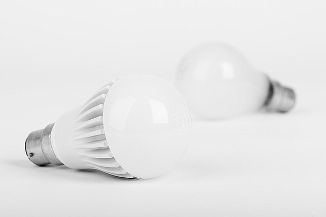 Switch out incandescent bulbs to LED bulbs to use less energy, save money.