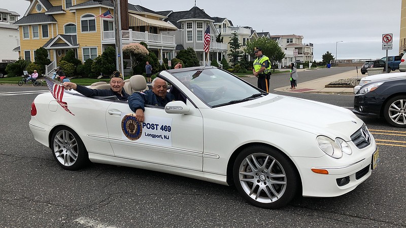 Longport veteran Herb Stern rides iin Longport's Memorial Day Parade 2018.