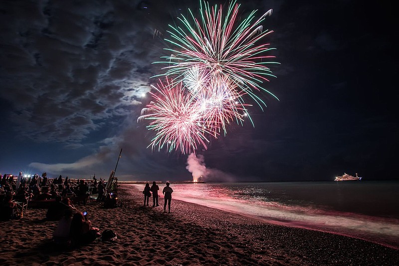 Provided/Fireworks on the beach in Margate.