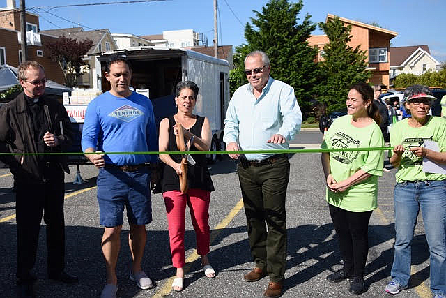 Ribbon cutting for the opening of the Ventnor City Farmers Market last year.