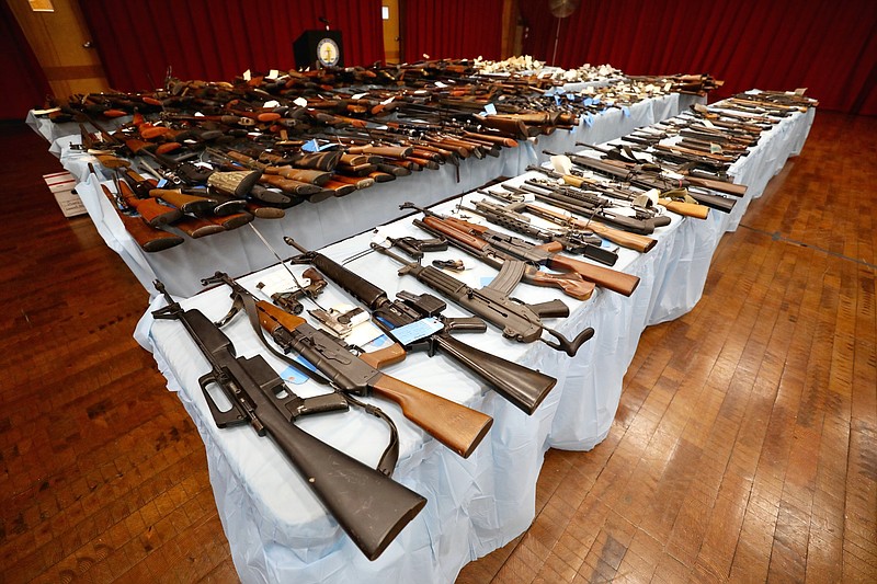 Nearly 1,000 guns were taken off the streets during state gun buyback programs.