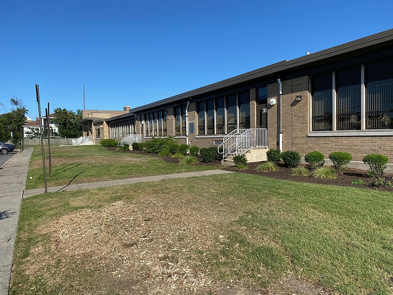 Five mature trees were removed from the front of the Eugene A. Tighe Middle School last week. District officials say they will be replaced.