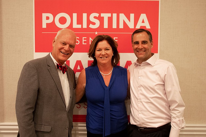 From left, Republicans Don Guardian, Claire Swift and Vince Polistina.