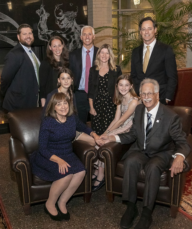 Photo by DONNA CONNOR/Jason Shelly, Bethany Perskie, David Perskie, Pamela Perskie, Joseph Perskie, Barbara and Steven P. Perskie (seated) and grandchildren Sasha and Elena Perskie. 