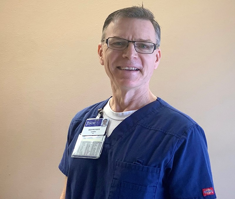 RN Bob Protesto is Shore Medical Center's April Guardian Angel.