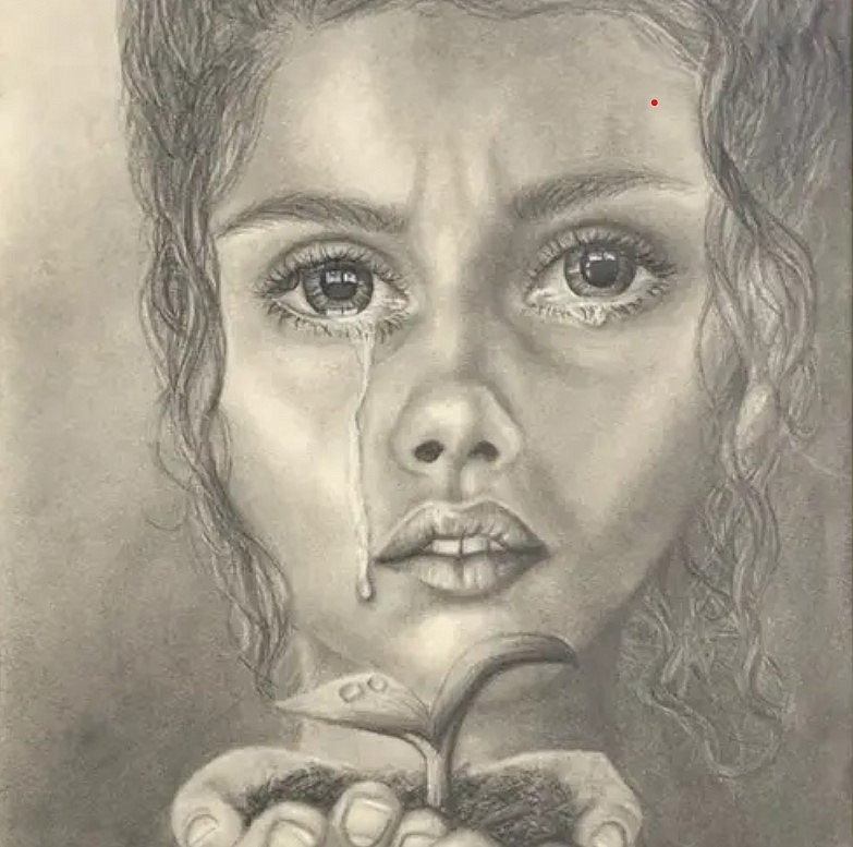 Isabella Johnson, then a junior at Ocean City High School, was the winner of the 2019 NJ 2nd Congressional District Art Competition. Her drawing is titled, "A Season of Growth."