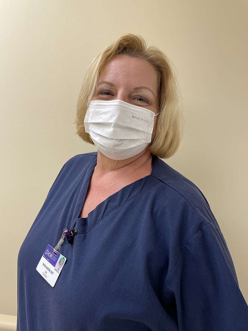  Ruth Austin of Galloway Township, a stress test technician in the Non-Invasive Cardiac Cath Lab is Shore Medical Center's May Guardian Angel.