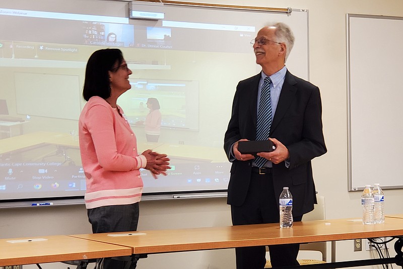 Provided/Hon. Steven P. Perskie, a former Atlantic County Superior Court judge, state legislator and chairman of the New Jersey Casino Control Commission, was the guest speaker at the May 10, 2022 Voices and Votes Speaker Series hosted by Atlantic Cape Community College at its Worthington Atlantic City campus. Perskie, who authored the New Jersey Casino Control Act, spoke about how a referendum led to casino gaming in Atlantic City.