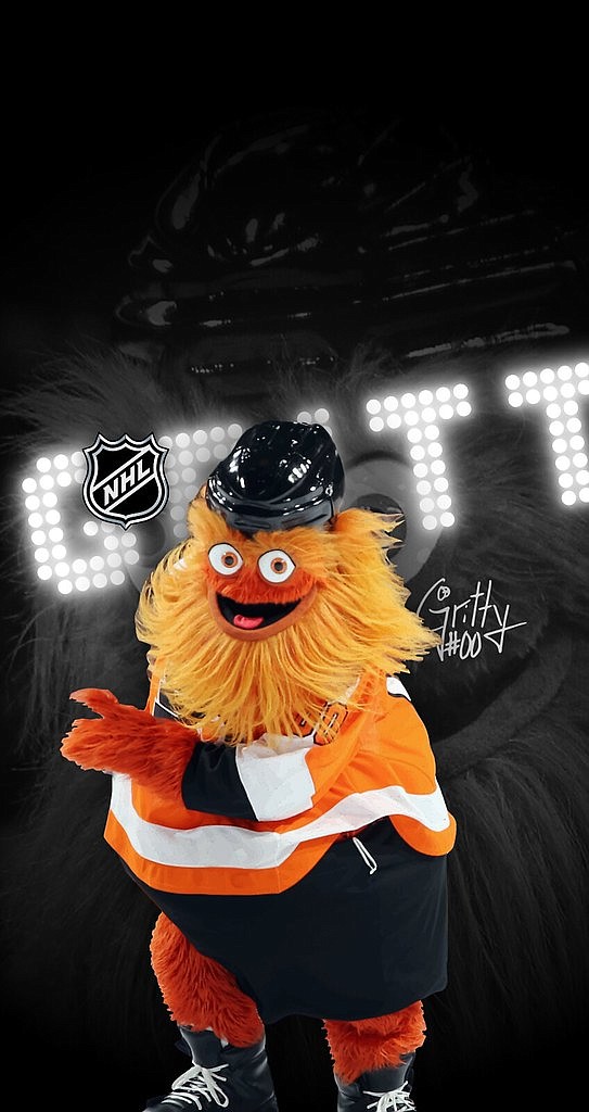 Gritty, the Philadelphia Flyers mascot.