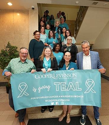 Rebecca Lafferty of Cooper Levenson law firm is celebrating five years being cancer free.