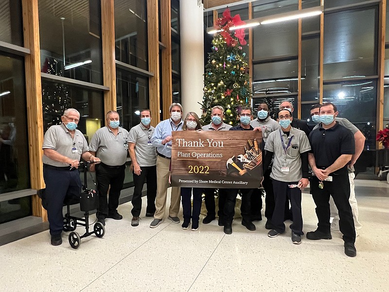 Shore Medical Center Plant Operations team was honored during the annual Tree of Lights ceremony.