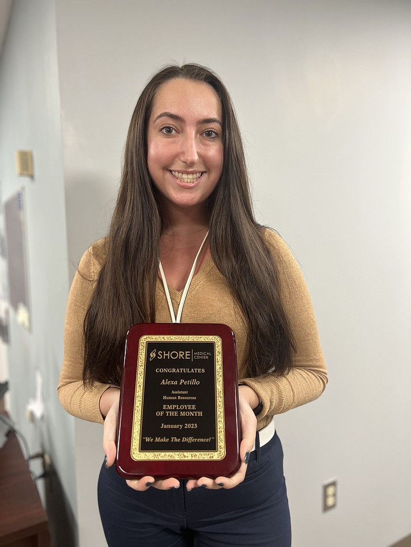 Alexa Petillo of Galloway Township is Shore Medical Center's Employee of the Month for January 2023.