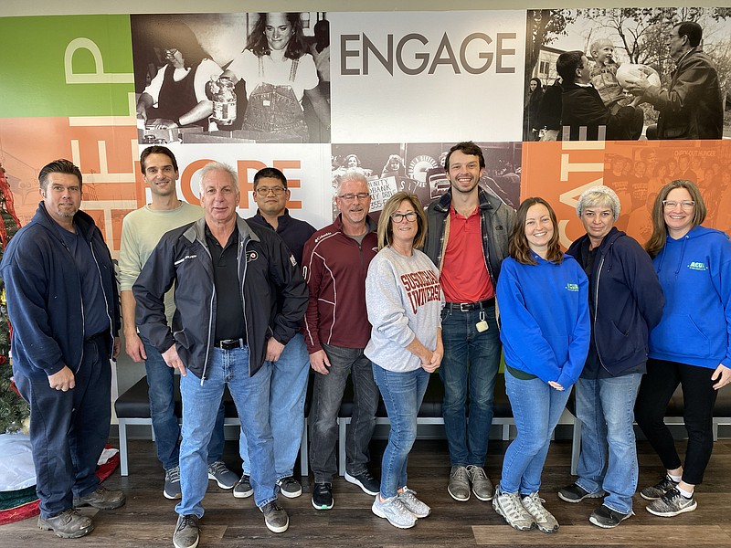 ACUA volunteers from left, Larry Ballard, John Conover, Joe Pantalone, Yan Liu, Tom Ganard, Susan Ganard, Ryan Donovan, Alexis Demitroff, Nancy Rubin and Kristi Aiken. 