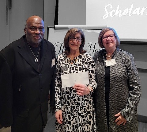 ProvidedFrom left, William Cradle, PR Council president; Susan Werner, director of Individual Giving, Stockton University; and Kathy Corbalis, APR, vice-president, Scholarships, PR Council.