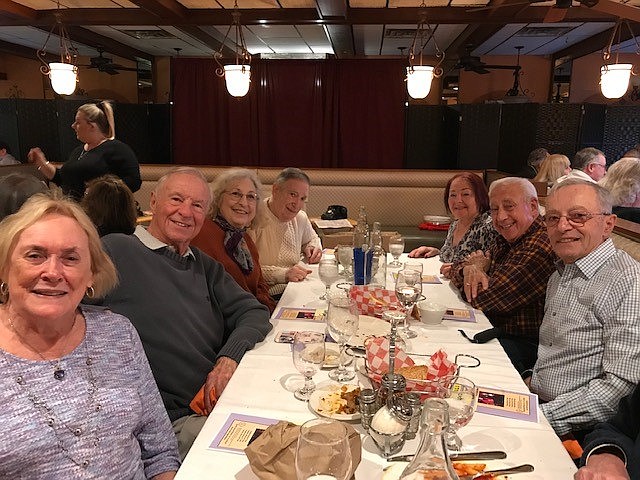 Provided/More than 20 Village members and guests attended a performance of five one-act original comedies performed by the South Jersey Players at Sapore Restaurant in Ventnor. 