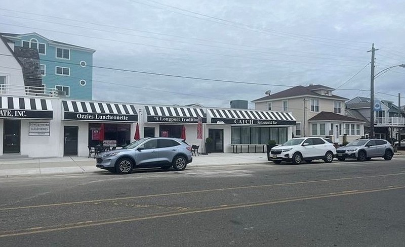 The Longport commercial district has a new parking configuration.