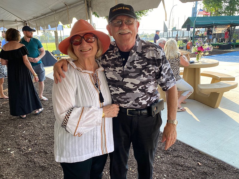 Scholarship founders Daniel and Maria Walters at the Margate Business Association's 20th annual Wine Tasting Friday, July 28, 2023.