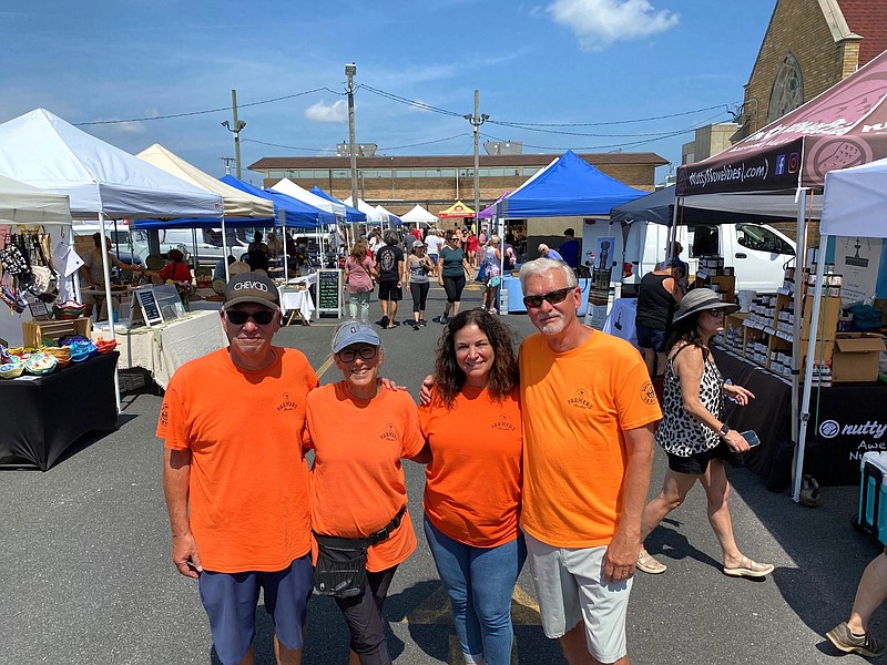 Ventnor City Farmers Market Managers, from left, Andy and Penni Starer, Maria Gatta and John Dowd.