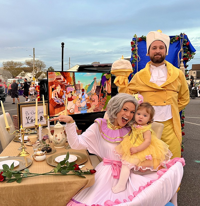 BROOKE FELDMAN/The Teichman family of Longport invites Trunk-or-Treaters to be their guests for their daughter's first Halloween.